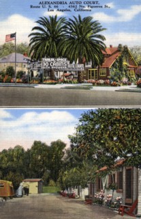 Alexandria Auto Court motel, Los Angeles, California, USA, 1941. Artist: Unknown