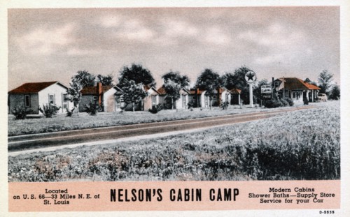 Nelson's Cabin Camp, Worden, Illinois, USA, 1938. Artist: Unknown