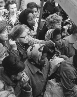 In the Bull Ring, Birmingham, May 1972.