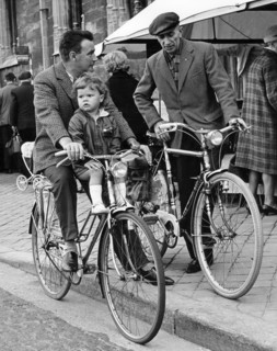 Cyclists, Brugge, Belgium, c1960s.