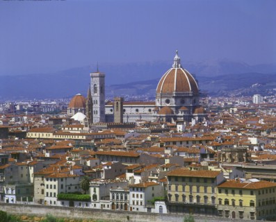 Florence from Piazzale Michaelangelo, Italy.