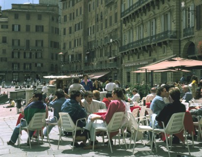 CafT, IL Campo, Sienna, Tuscany, Italy.