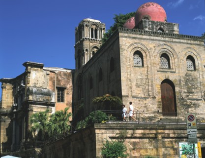 San Cataldo and Martorana churches, Palermo, Sicily, Italy.