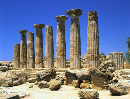 Temple of Hercules, Agrigento, Sicily, Italy.