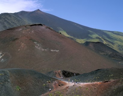Volcanic cones, Mount Etna, Sicily, Italy.