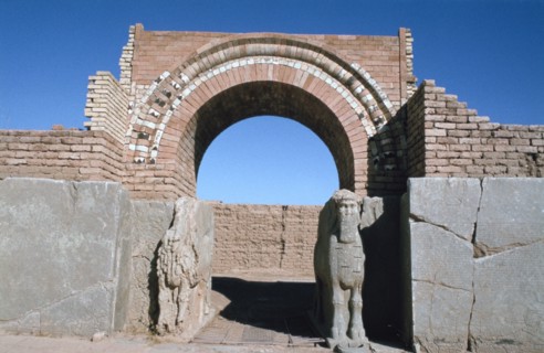 Gate, Northwest Palace, Calah (Nimrud), Iraq, 1977.
