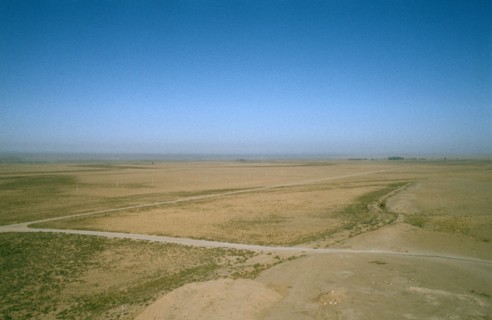 View from the Ziggurat at Calah (Nimrud), Iraq, 1977.