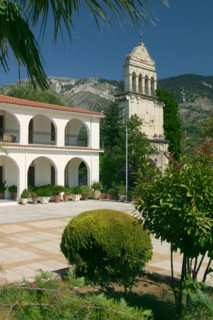 Monastery of Agios Gerasimos, Kefalonia, Greece.