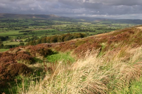 Chipping Vale from Longridge Fell, Lancashire.