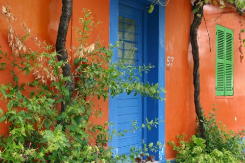 Colourful House, Assos, Kefalonia, Greece.
