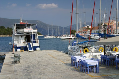 Quayside, Fiskardo, Kefalonia, Greece.