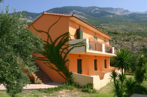 Holiday apartments, Lourdas, Kefalonia, Greece.