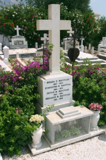 Graveyard of Karavados Church, Kefalonia, Greece.