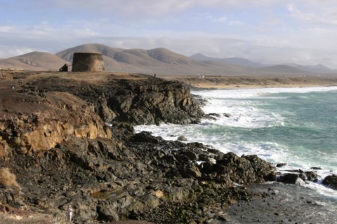 Tower, El Cotillo, Fuerteventura, Canary Islands.
