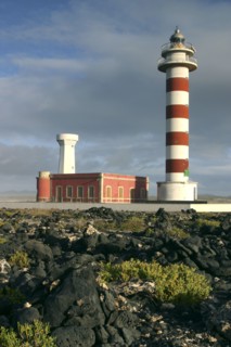 Lighthouse, Punta de la Ballena, Fuerteventura, Canary Islands.