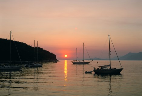 Sunset, Cavtat, Croatia.
