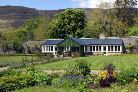 Victorian walled garden, The Potting Shed cafe and restaurant, Applecross, Scotland.