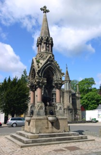 The Atholl Memorial Fountain, Dunkeld, Perthshire, Scotland.