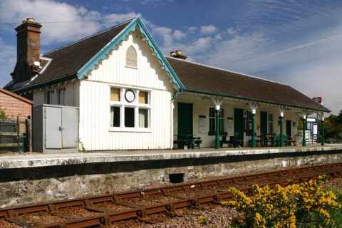 Plockton Railway Station, Highland, Scotland.