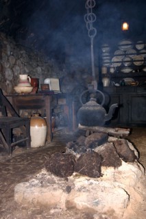 Black house, Colbost Folk Museum, Skye, Highland, Scotland.