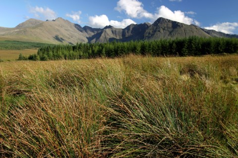 Cuillin Hills from Glen Brittle, Isle of Skye, Highland, Scotland.