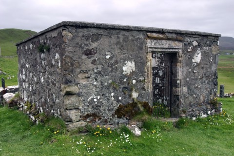 Dr MacLean's tomb, Kilmuir Graveyard, Skye, Highland, Scotland.
