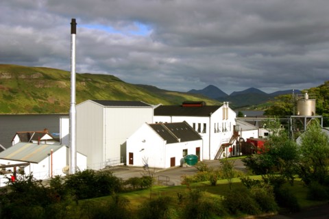 Talisker Distillery, Isle of Skye, Highland, Scotland.