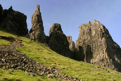 Quiraing, Isle of Skye, Highland, Scotland.