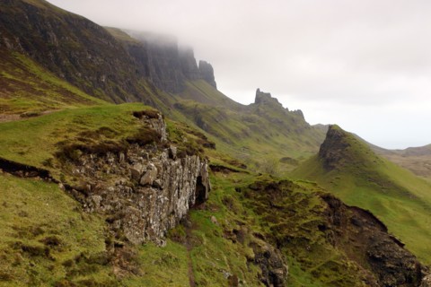 Quiraing, Isle of Skye, Highland, Scotland.