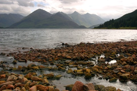 The Five Sisters of Kintail and Loch Duich, Highland, Scotland.