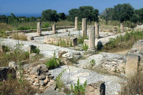 Ruins of the Basilica of Ayia Trias, Famagusta, North Cyprus.