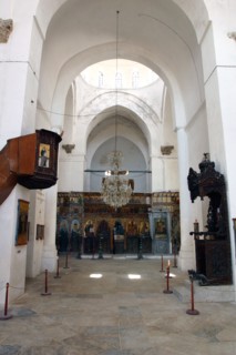 Interior of a monastery church, North Cyprus.