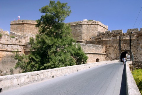 White Bastion, old town walls, Famagusta, North Cyprus.