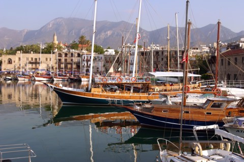 Harbour of Kyrenia (Girne), North Cyprus.