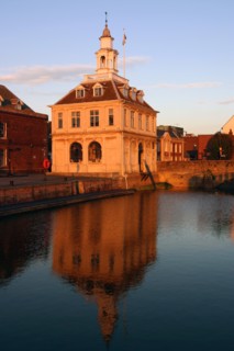 Custom House at dusk, Purfleet, Kings Lynn, Norfolk.