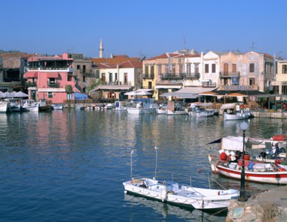 Old Harbour, Rethymnon, Crete, Greece.