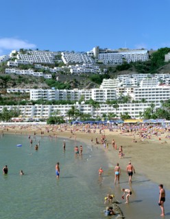 Beach, Puerto Rico, Gran Canaria, Canary Islands.