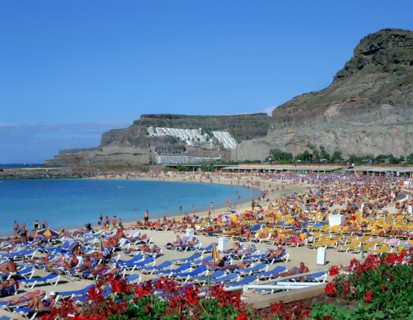 Playa del Amadores, Gran Canaria, Canary Islands.