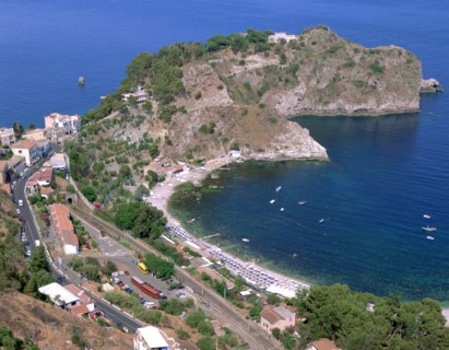 Capo Sant' Andrea, Taormina, Sicily, Italy.