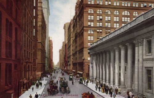 LaSalle Street, Chicago, Illinois, USA, 1910. Artist: Unknown