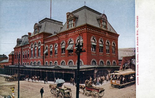 Union Station, Canal and Adams Streets, Chicago, Illinois, USA, 1910. Artist: Unknown