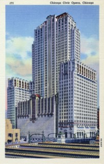 Civic Opera House, Chicago, Illinois, USA, 1938. Artist: Unknown