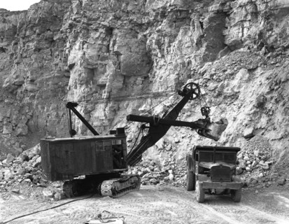 Steetley limestone quarry, Kadeby, Doncaster, South Yorkshire, 1955. Artist: Michael Walters