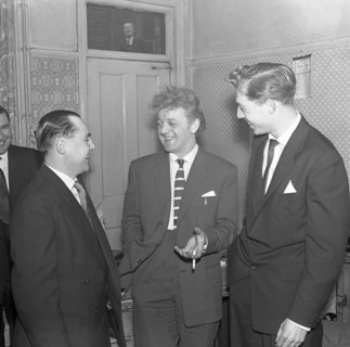 TV and recording star 'Wee Willie' Harris visits South Yorkshire, 1958. Artist: Michael Walters
