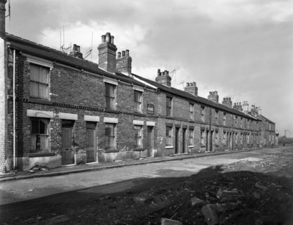 Urban redevelopment in Swinton, South Yorkshire, 1957.  Artist: Michael Walters