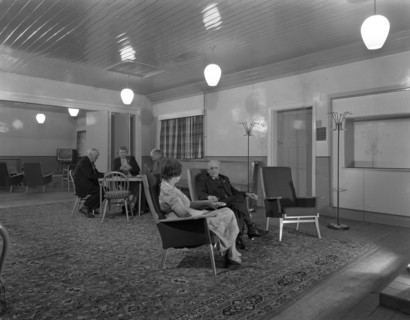 Interior of an old people's home, Kilnhurst, South Yorkshire, 1961.  Artist: Michael Walters