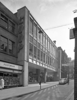 Exterior of the newly refurbished Co-op in Barnsley, 1961. Artist: Michael Walters