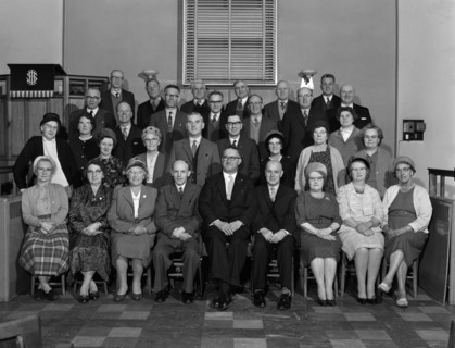 A Wesleyan church congregation, Mexborough, South Yorkshire, 1963. Artist: Michael Walters