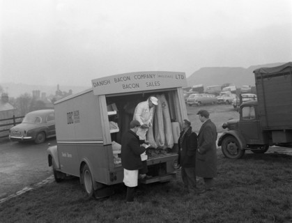 Danish Bacon Company wholesale lorry at Barnsley Market, South Yorkshire, 1961. Artist: Michael Walters