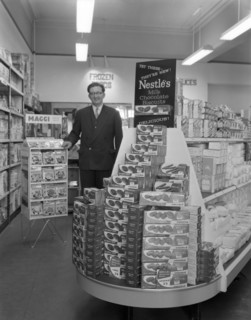 Nestle's shop display, Mexborough, South Yorkshire, 1959. Artist: Michael Walters